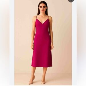 LA LIGNE Elegant Fuchsia Dress